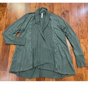 Athleta Pranayama Restore Wrap Cardigan Green Size Medium